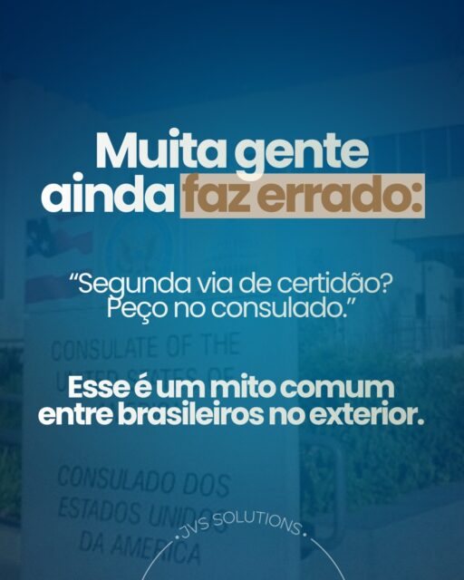 Esse é um dos erros mais comuns entre brasileiros que moram nos EUA. 🇺🇸🇧🇷A verdade é simples:
• Se sua certidão é do Brasil, a segunda via sempre vem do cartório de origem.
• O consulado só emite segunda via dos registros que ele mesmo fez
e que não foram transcritos no Brasil.
• Se foi transcrita depois, volta a valer a regra do cartório.
Recebo muita mensagem de gente perdida com isso.
Se você não sabe onde pedir, me explica seu caso que eu te oriento sem erro.Esse conteúdo ajuda muita gente.
Compartilha. ✈️#notarypublic #certidaodenascimento #brasileirosnosestadosunidos #brasileirosemmassachusetts #boston